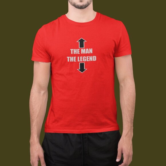The Man, The Legend Shirt | The Man Text Shirt | Birthday Gift Shirt | Trendy - Picture 2 of 8